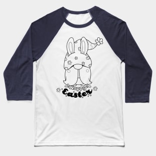 Cute bunny gnome ,happy Easter cartoon, Cartoon style. Baseball T-Shirt